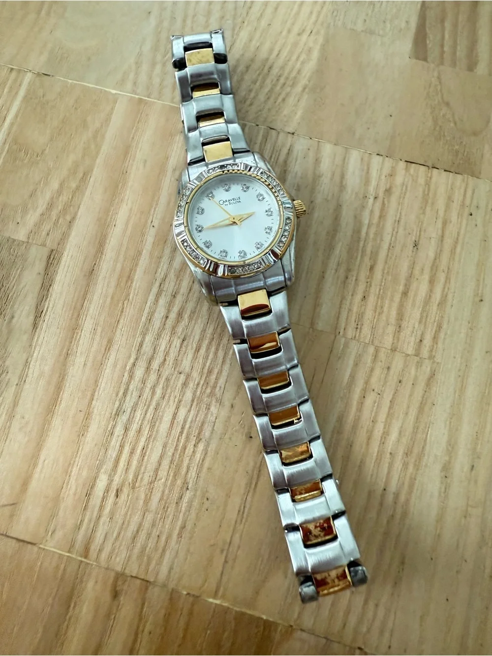 Caravelle by Bulova ladies two tone watch NEW BATTERY